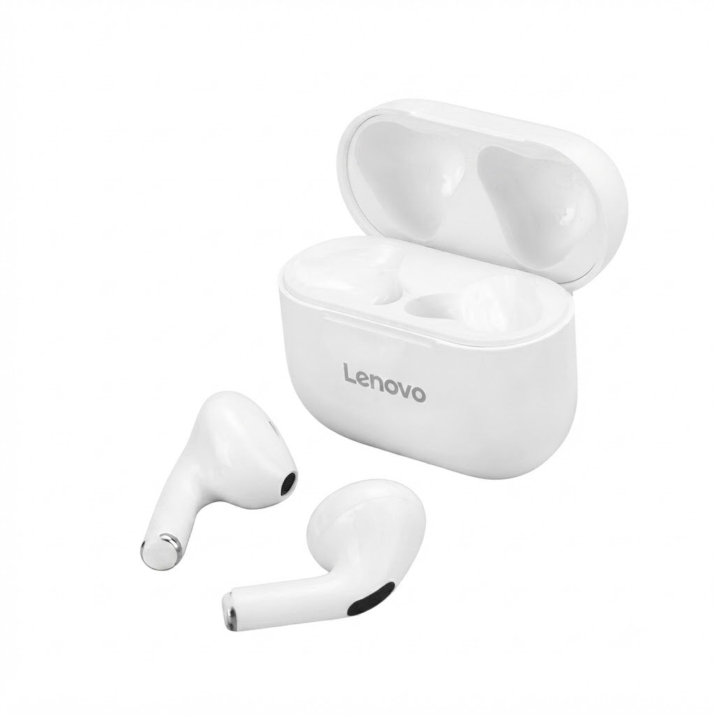 Auriculares LivePods LP40 de color blanco.