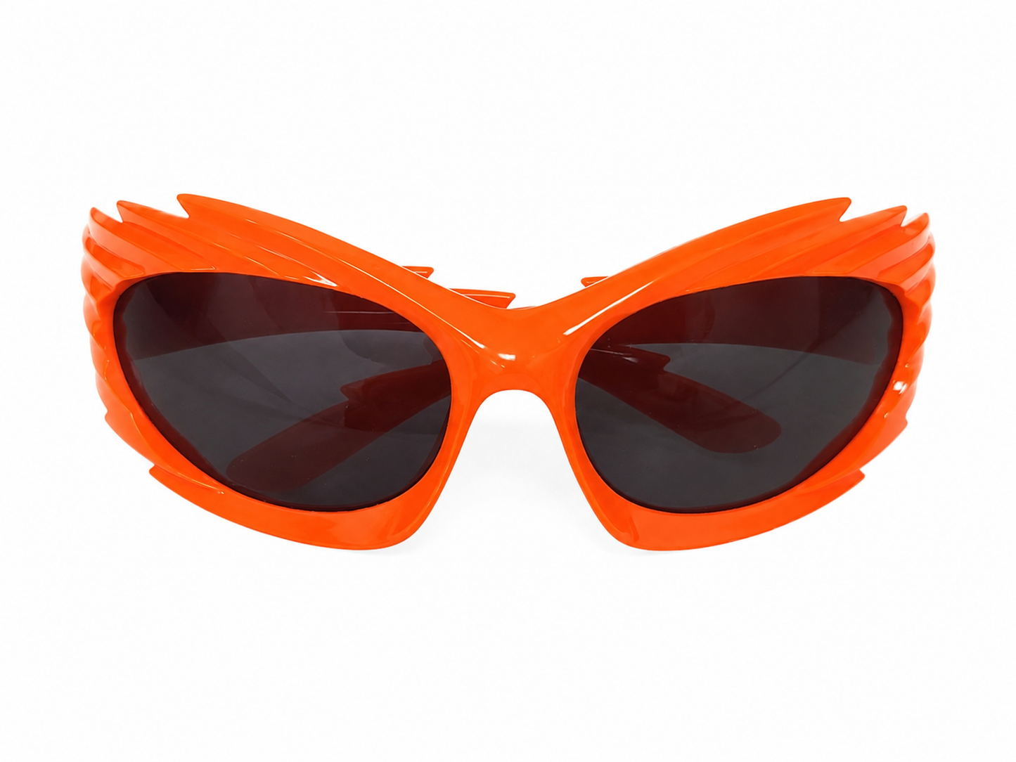 Gafas de Sol Estilo Cat Eye Color Naranja con Lentes Oscuros.