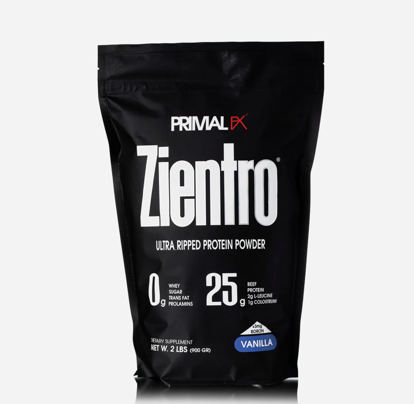 ZIENTRO – Primal FX Protein powder, vanilla.