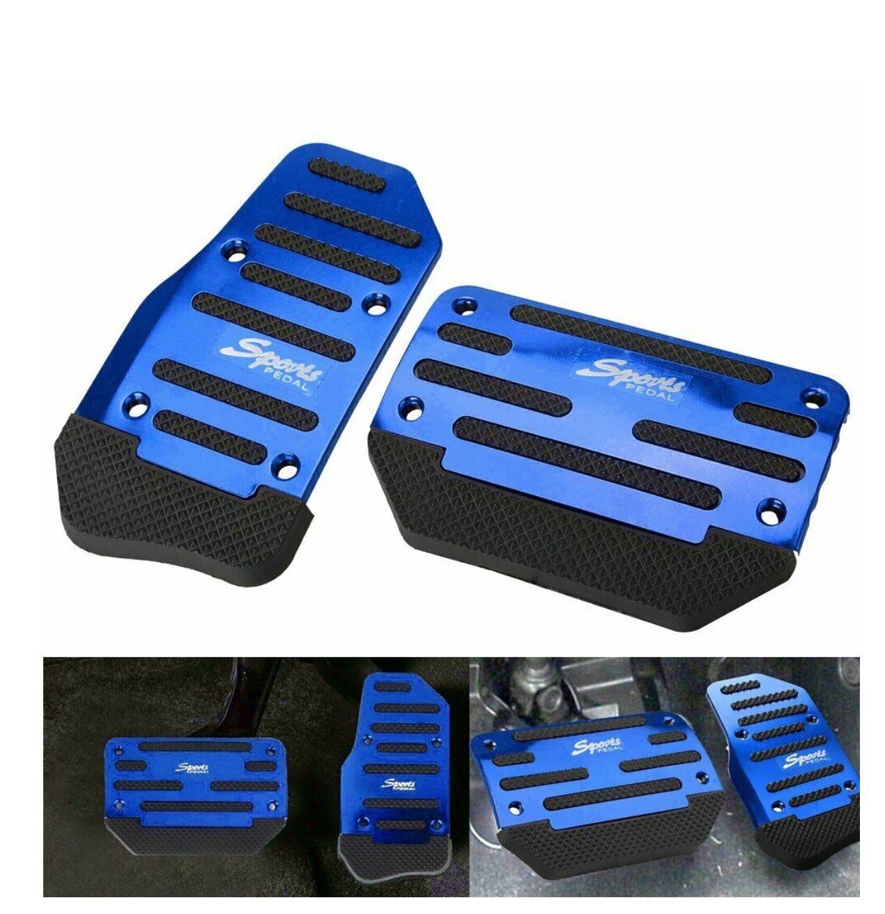 Funda antideslizante azul para pedal de acelerador y freno automáticos.