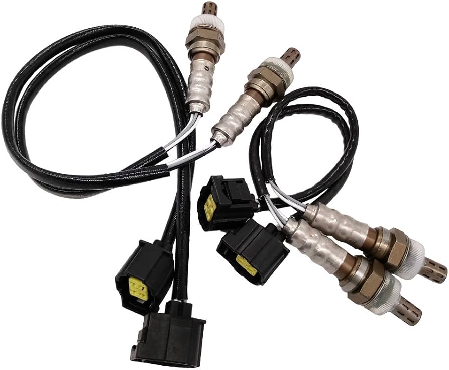 Sensores de oxígeno de 4 hilos diseñados para motores de vehículos como el Dodge Ram 1500 (5.7 L) y Jeep Grand Cherokee.