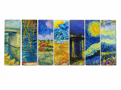 Set de Marcadores Magnéticos para Libros con Diseño de Arte Clásico, 7 Piezas.