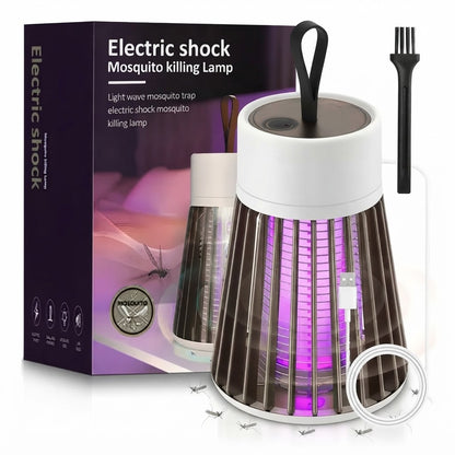 lámpara eléctrica portátil antimosquitos.