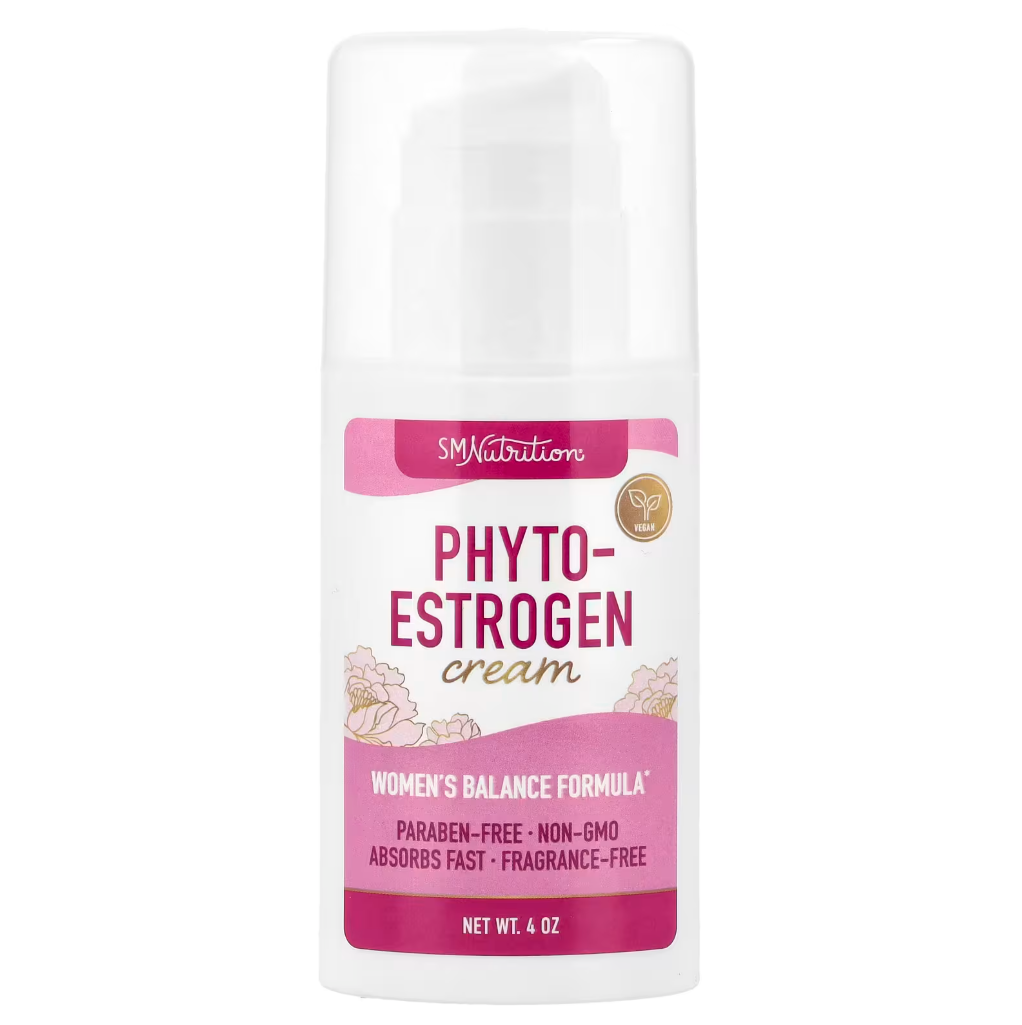 Crema de fitoestrógenos diseñada para el equilibrio hormonal femenino.