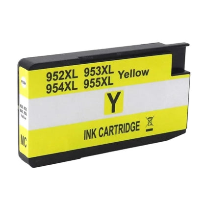 Tinta amarillo compatible con varios modelos de impresoras HP OfficeJet Pro.
