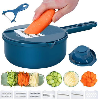 Picadora de verduras multifuncional 12 en 1.