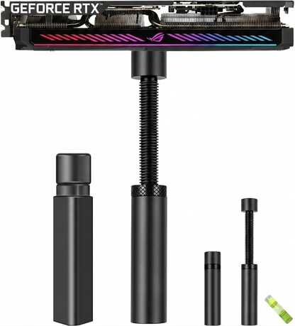 Soporte de GPU Sag, 2 piezas de soporte para tarjeta de video gráfica con altura ajustable.