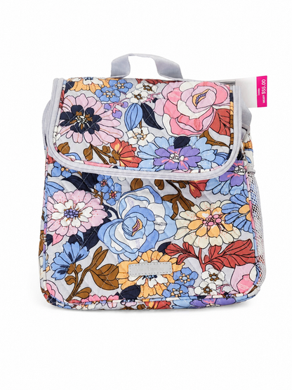 Bolsa Térmica Portátil con Diseño Floral para Almuerzo.