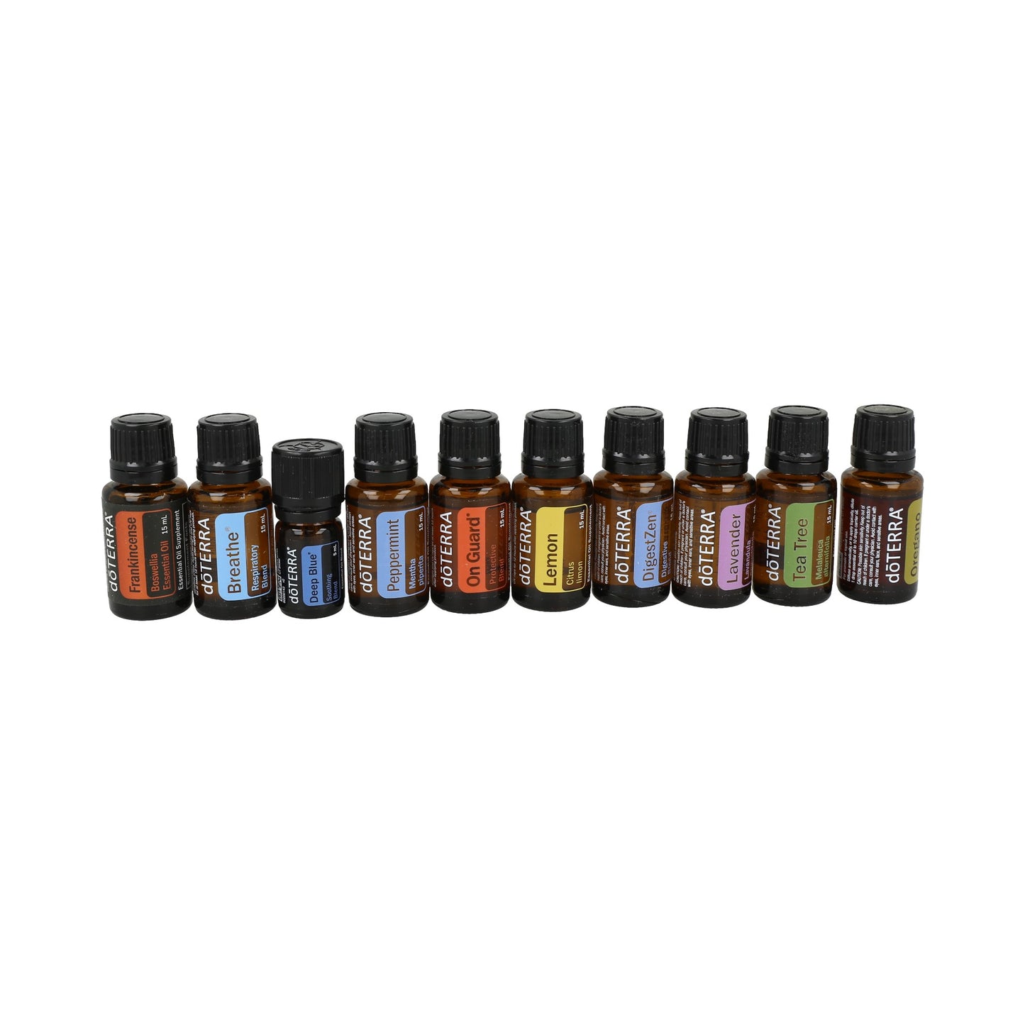 kit incluye 10 aceites esenciales y mezclas populares de la marca dōTERRA