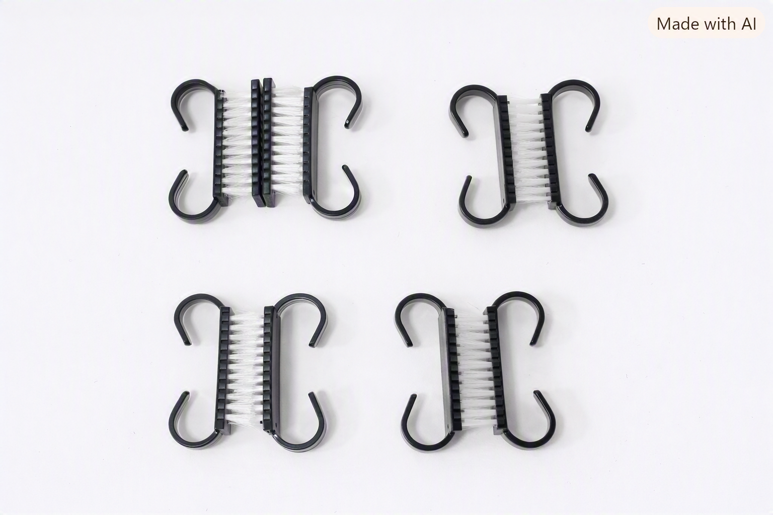 Pack de 10 mini cepillos removedores de polvo y limpieza para manicura.