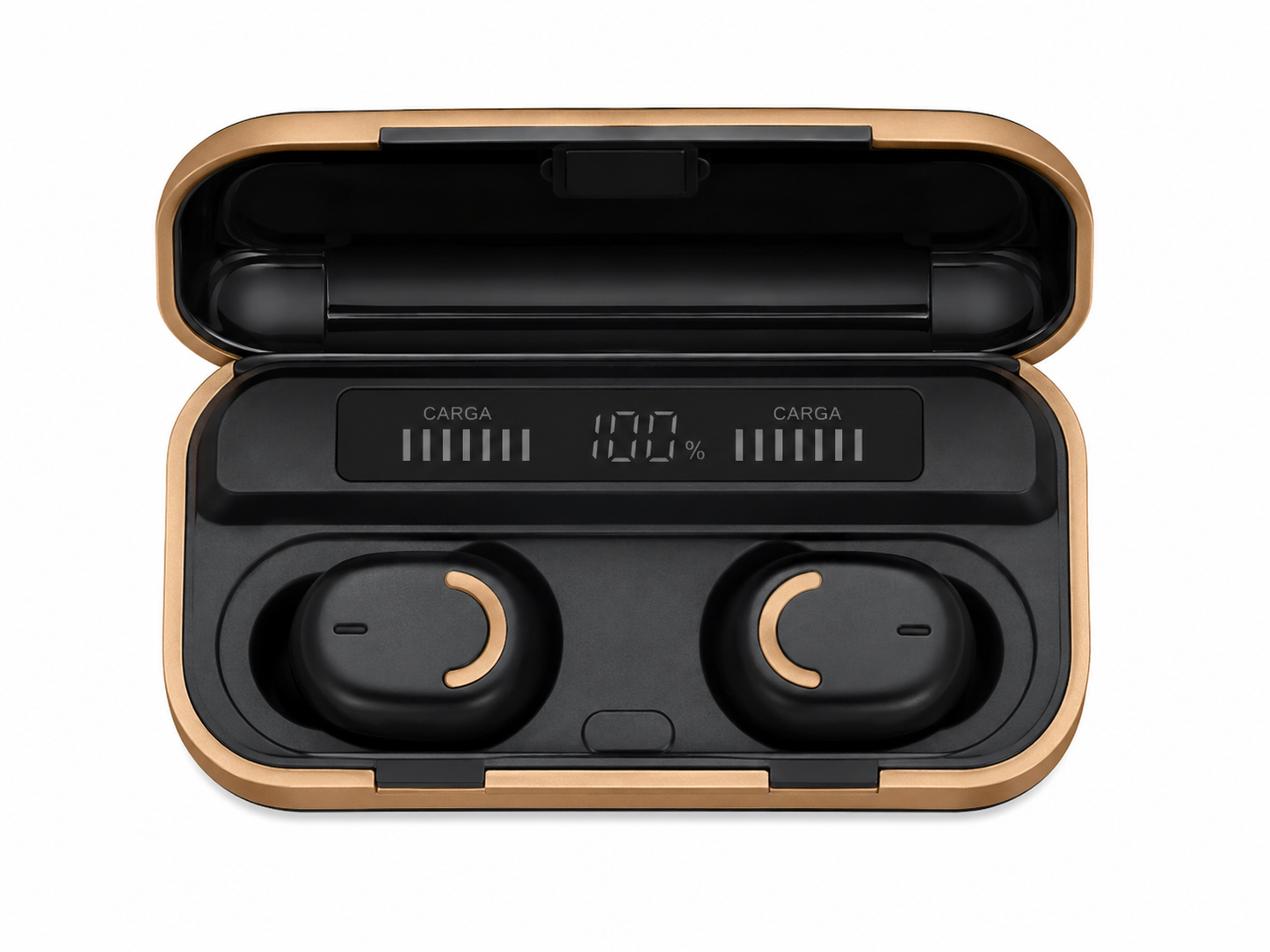 Auriculares Inalámbricos Bluetooth con Estuche de Carga y Pantalla LED Digital.