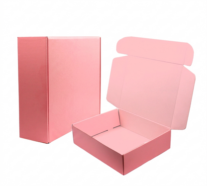 Cajas de regalo de cartón corrugado, 9x6x2" 20 pack, rosado.