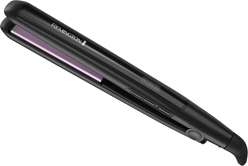 Plancha de pelo  con placas de cerámica de 1 pulgada y tecnología antiestática.