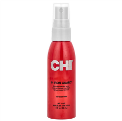 Spray de protección térmica diseñado para cuidar el cabello del daño causado por herramientas de calor como planchas, secadoras y rizadores.
