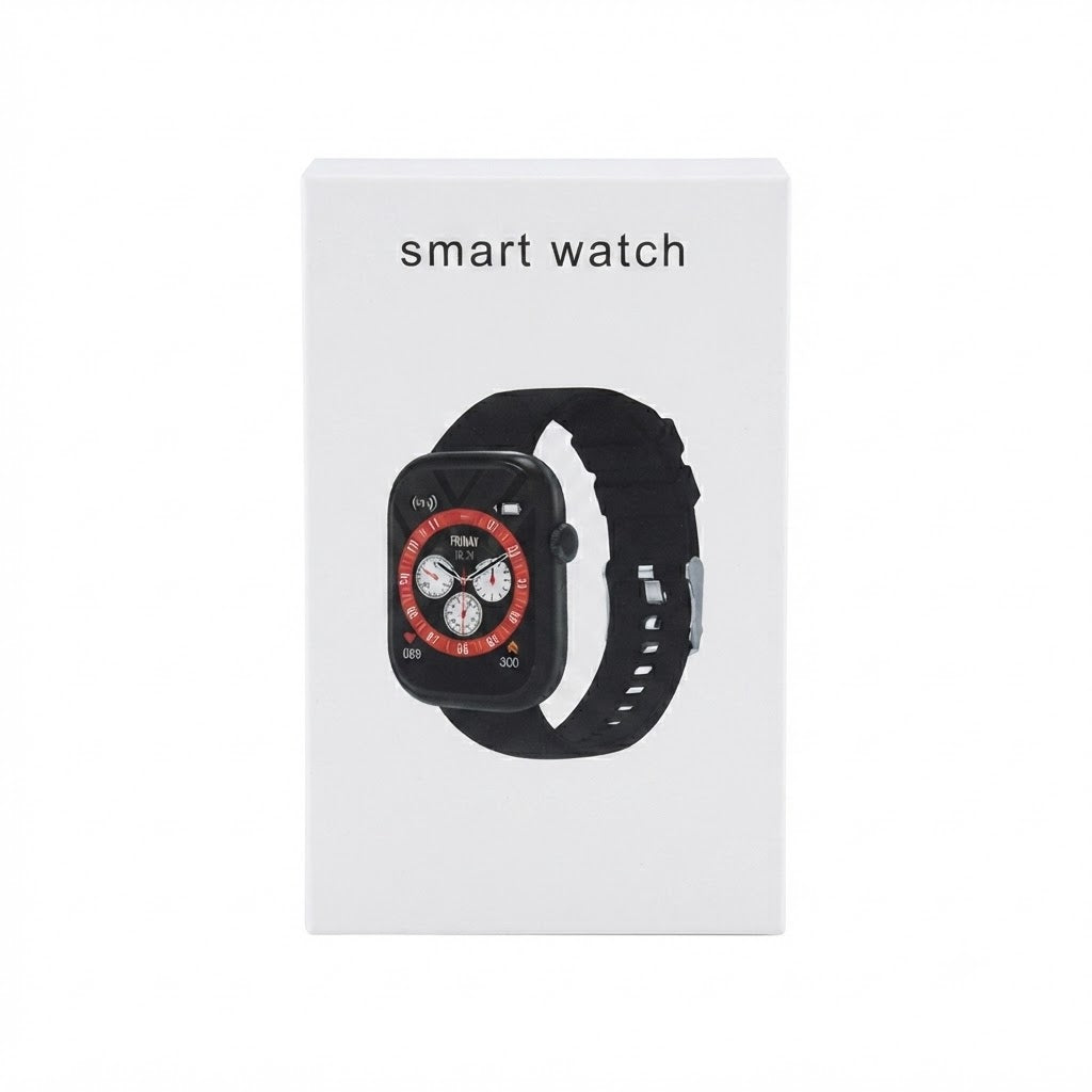 Reloj inteligente genérico cuenta con llamadas Bluetooth y seguimiento de actividad física.
