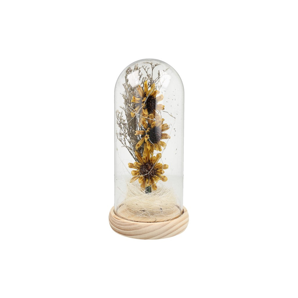 flor en capsula p/hogar con luces