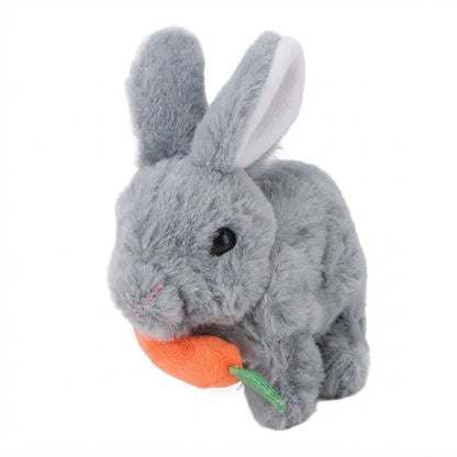 Juguete de conejo de peluche eléctrico e interactivo.