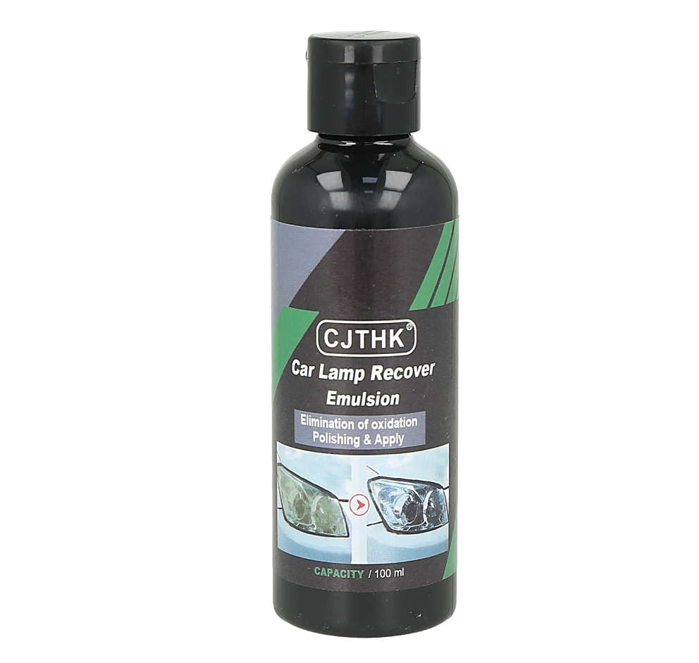Emulsión restauradora de faros de coche diseñada para eliminar la oxidación y pulir.