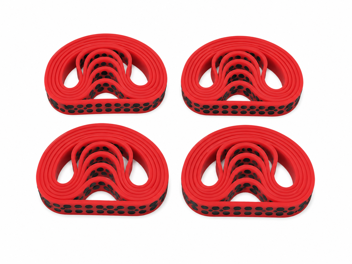 Set de bandas Elásticas Color Rojo.
