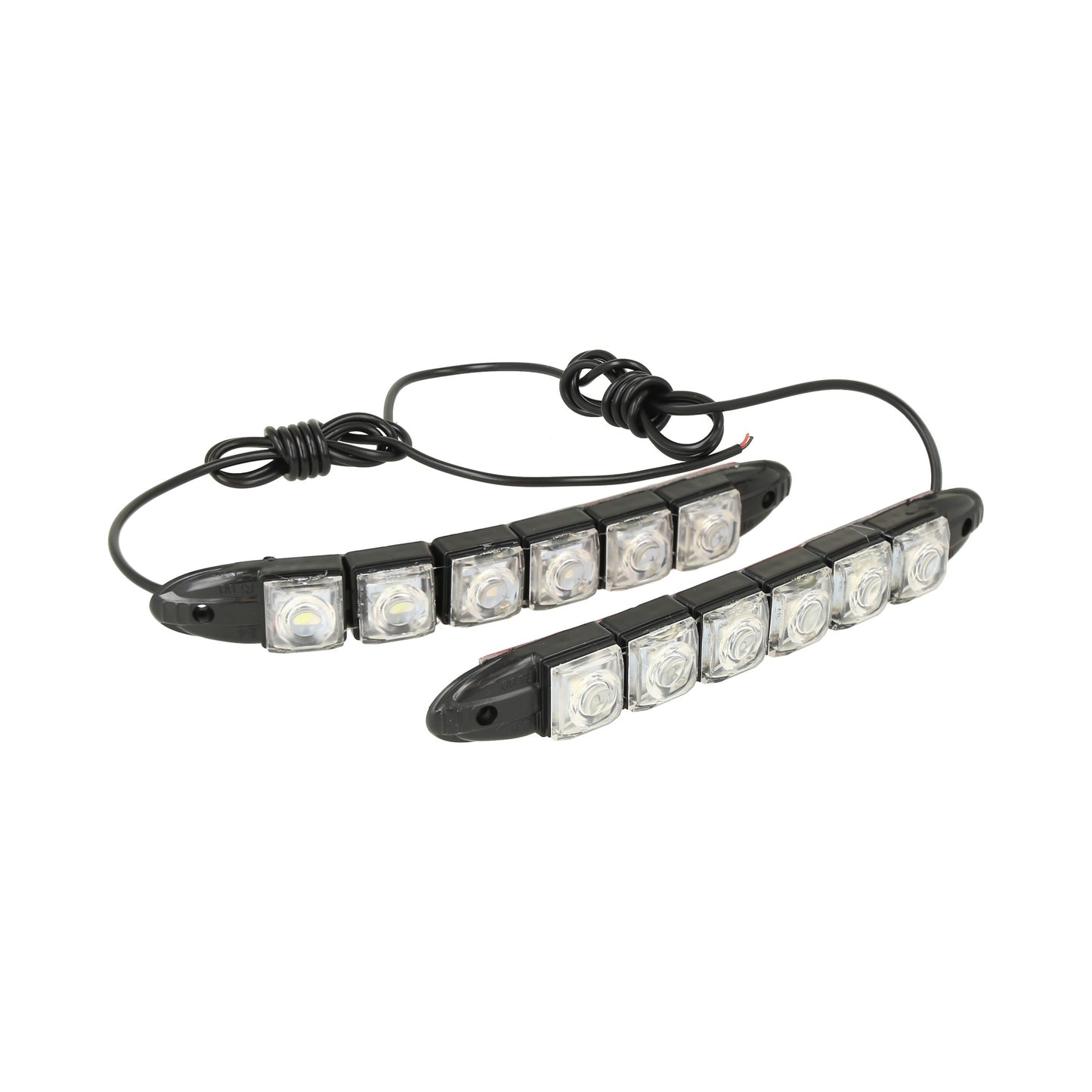 kit 2 luces Diurnas Universales, 12v blanco frio ip65 luz antinieblas led protectora