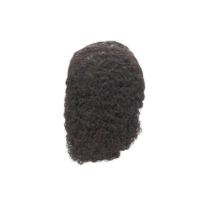 Peluca de pelo risado oscuro.