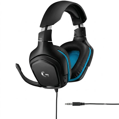 Auricular para juegos Logitech G432 que cuenta con sonido envolvente 7.1.