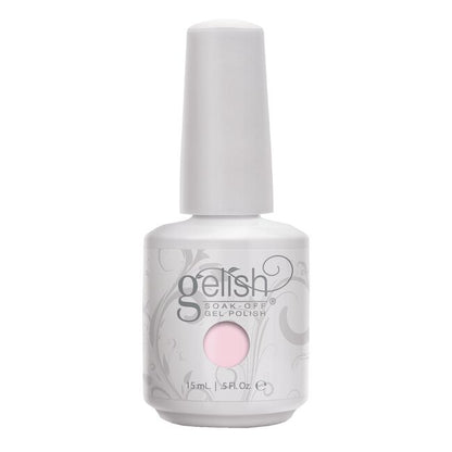 Esmalte de uñas en gel color rosa claro.
