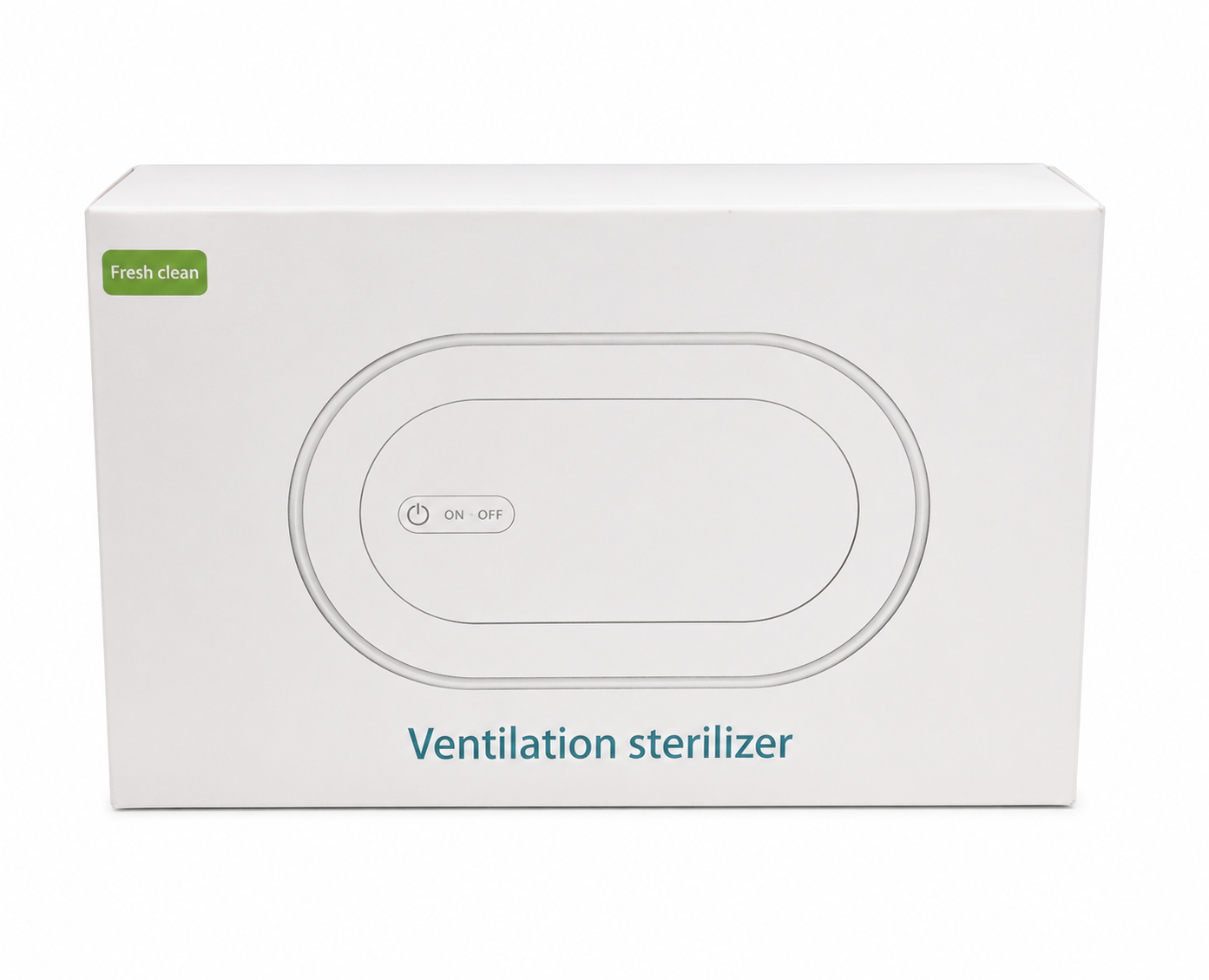 Esterilizador portátil de ventilación para automóvil color blanco.