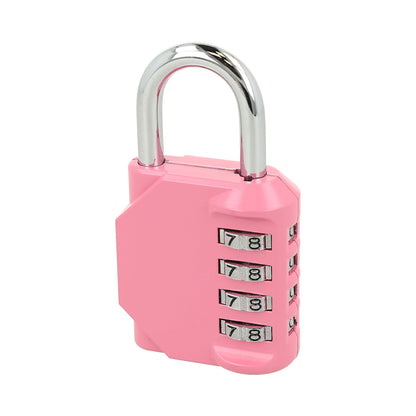 candado llave combinable, rosado.