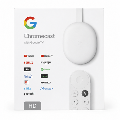 Google Chromecast con Google TV HD Reproductor multimedia de Streaming.