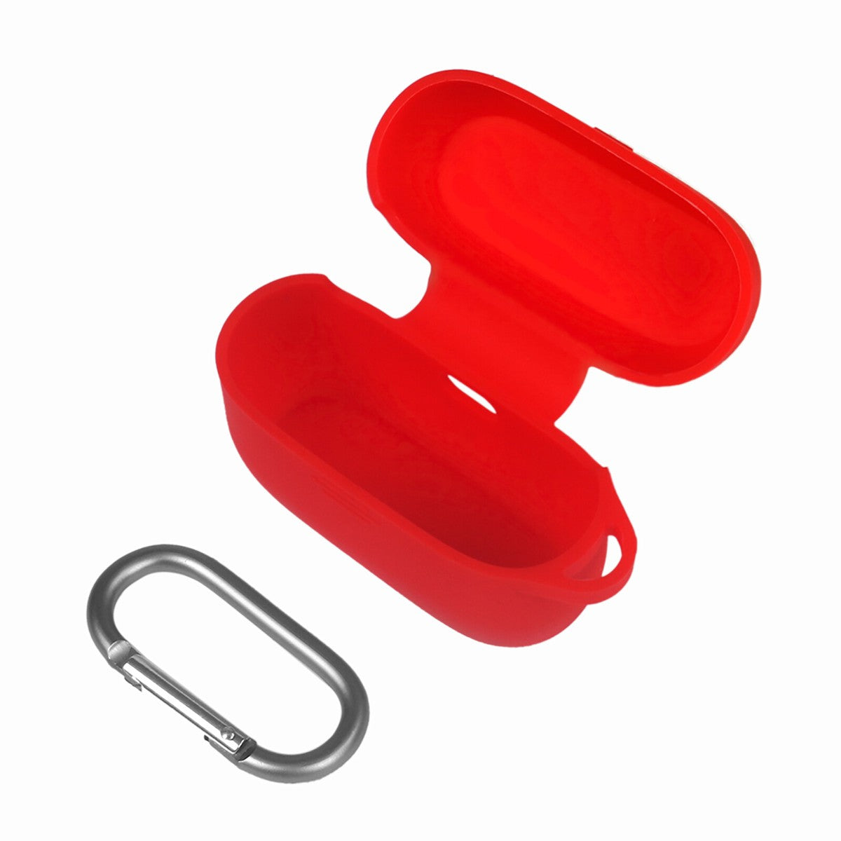 Funda protectora de silicona diseñada específicamente para el estuche de carga de auriculares inalámbricos como AirPods o modelos similares de marcas como Sony, Jabra o Bose.