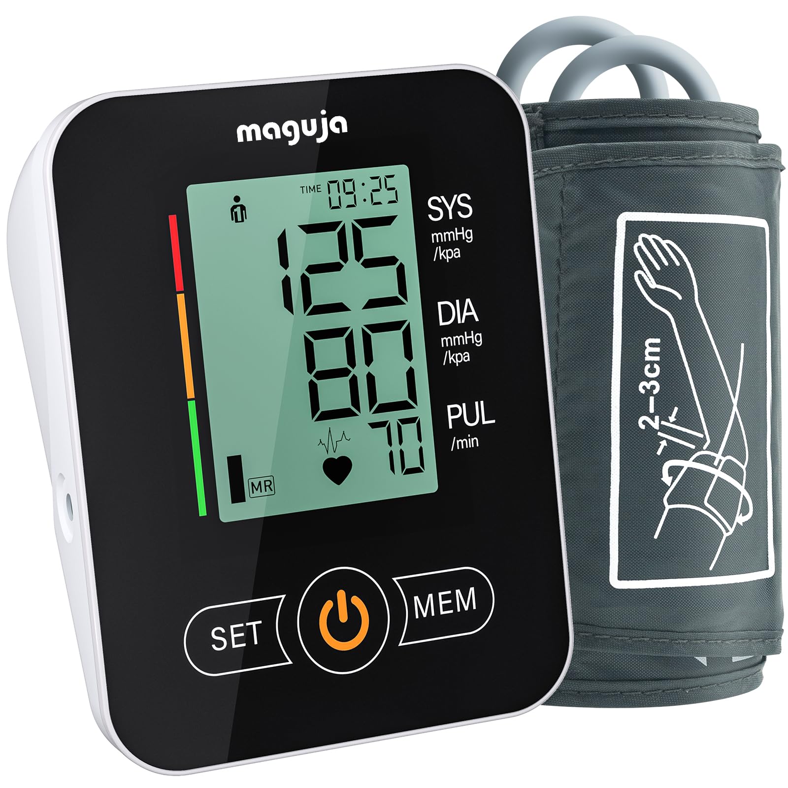 Esfigmomanómetro digital automático para la parte superior del brazo que mide la presión sistólica  modelo RN-032A.