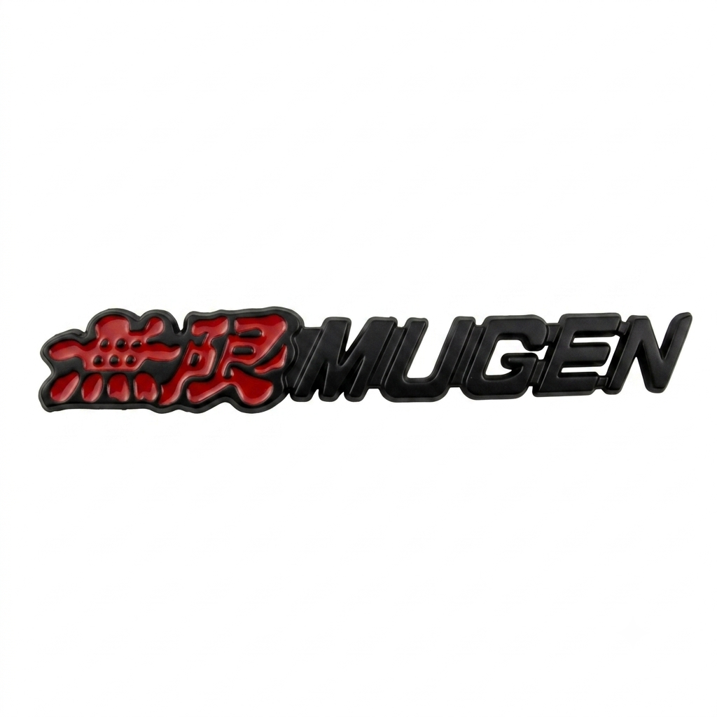 Emblema metálico Mugen estilo JDM