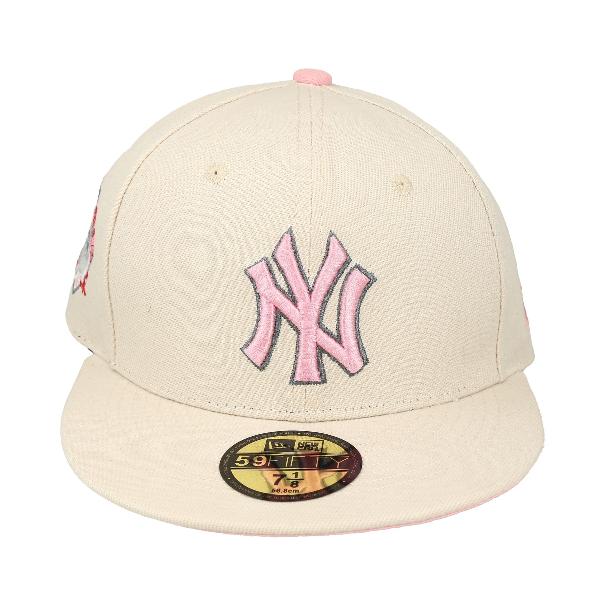 Gorra de los yankees, crema SIZE 7 1/8