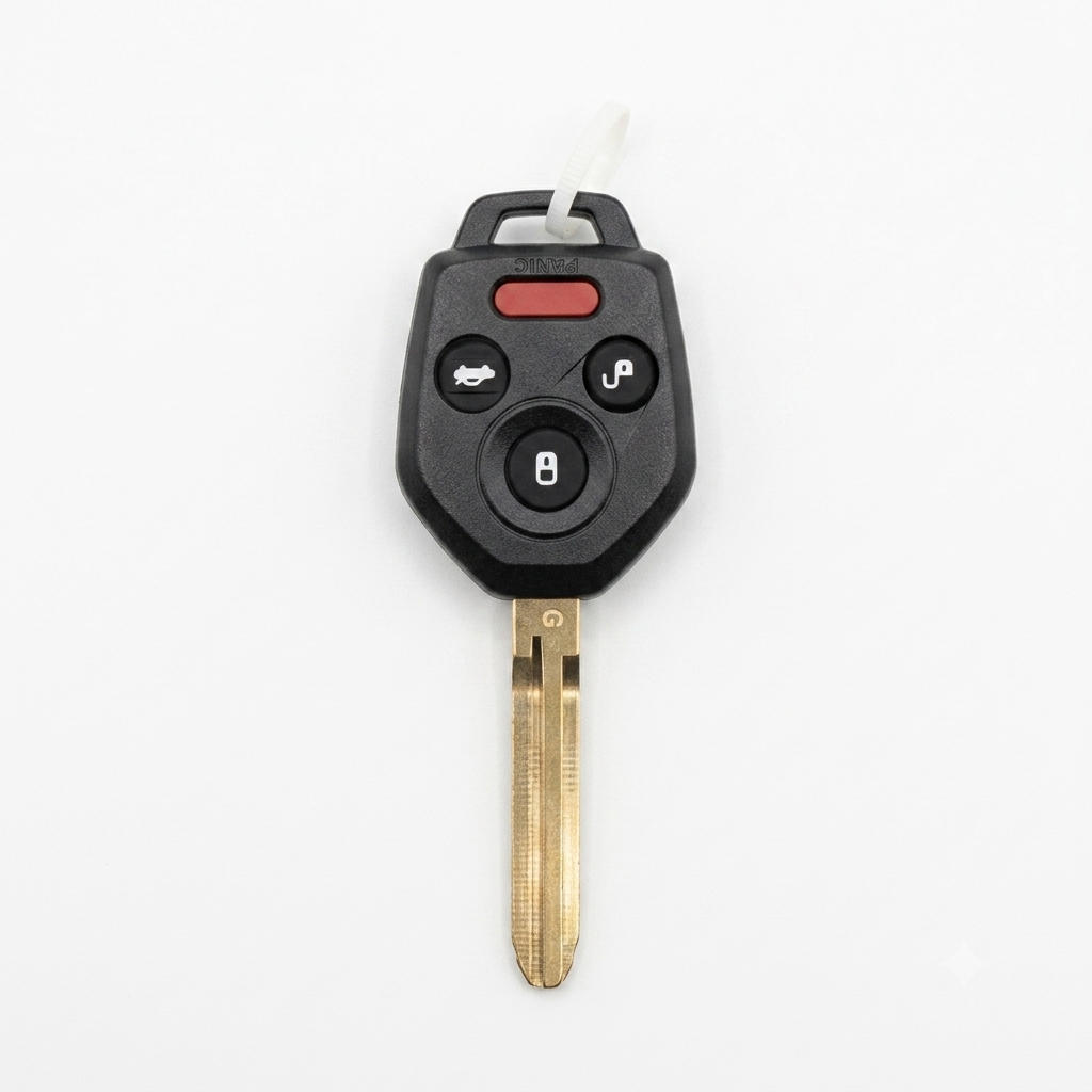 Llave de repuesto con control remoto de 4 botones compatible con Subaru Legacy y Outback 2011 - 2017.