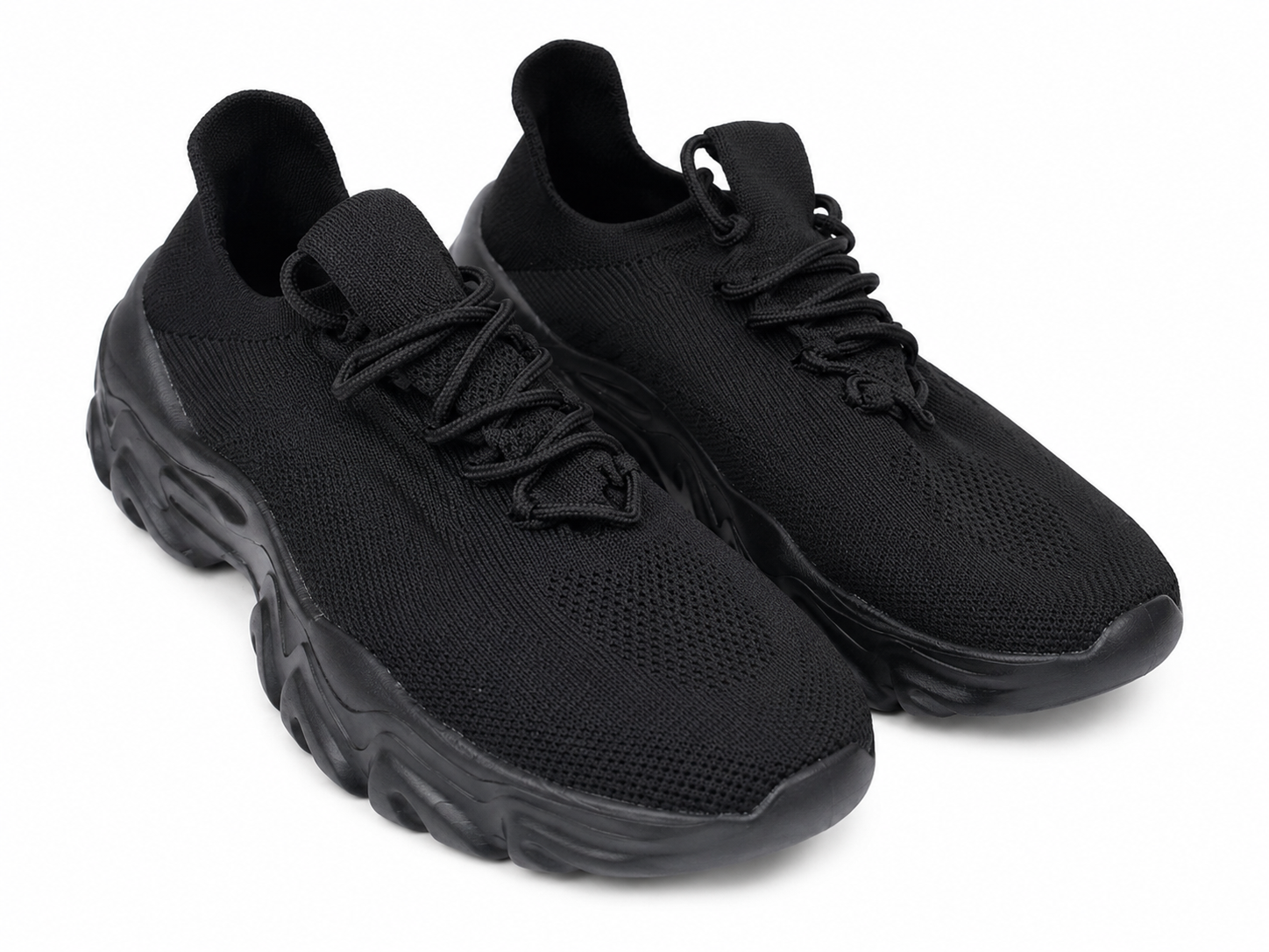Zapatillas Deportivas de Malla Transpirable Color Negro Talla 39.
