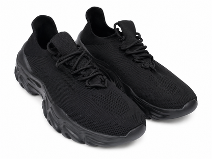Zapatillas Deportivas de Malla Transpirable Color Negro Talla 39.