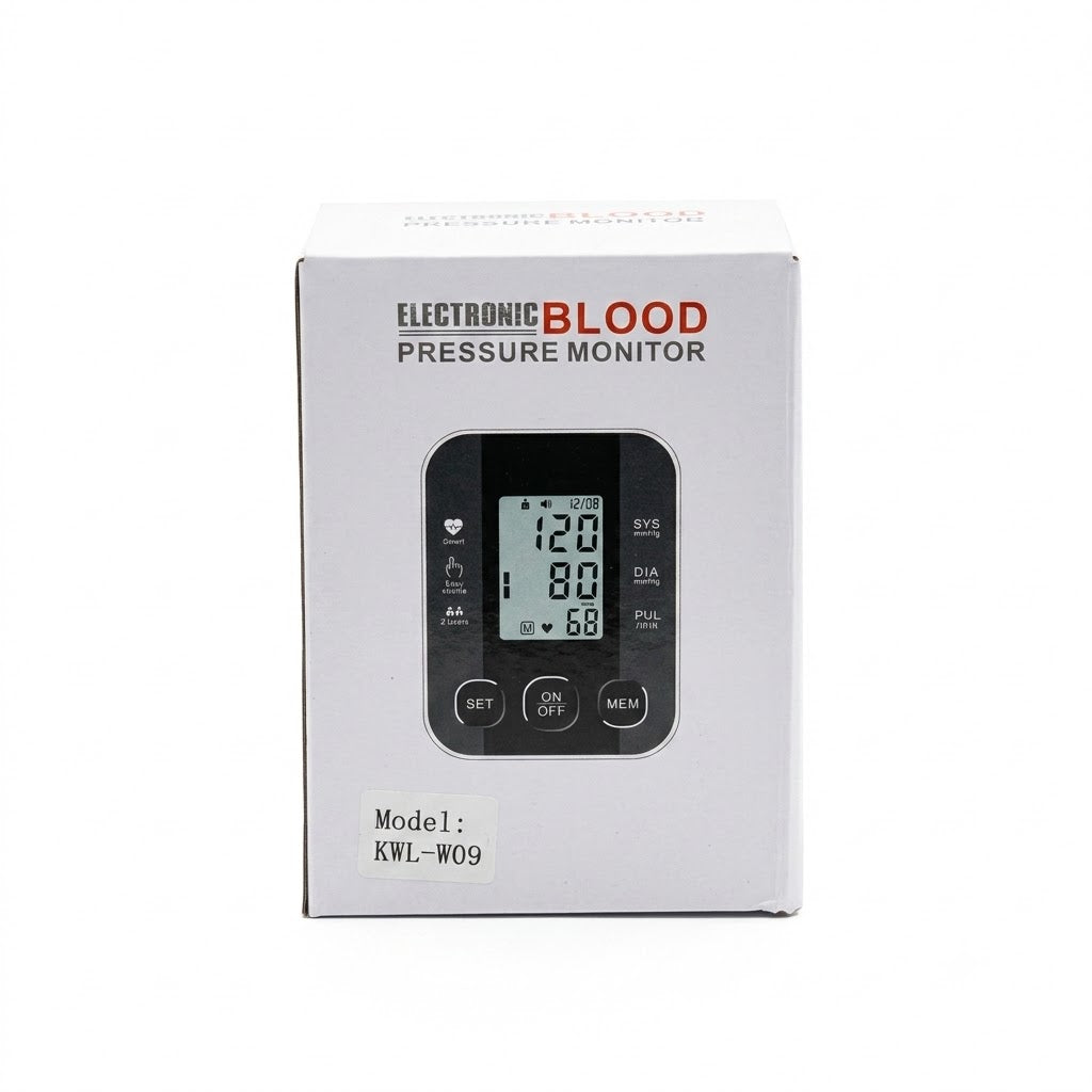 Monitor de presión arterial digital de brazo modelo KWL-W09.