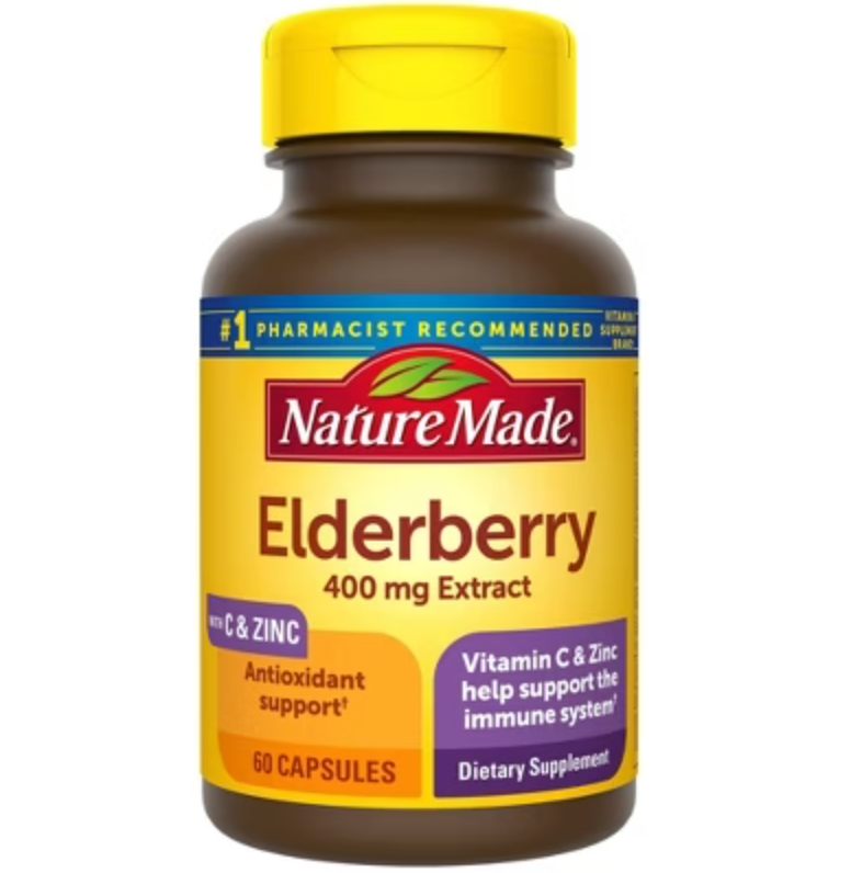 Nature Made Elderberry Capsules - 60 capsulas