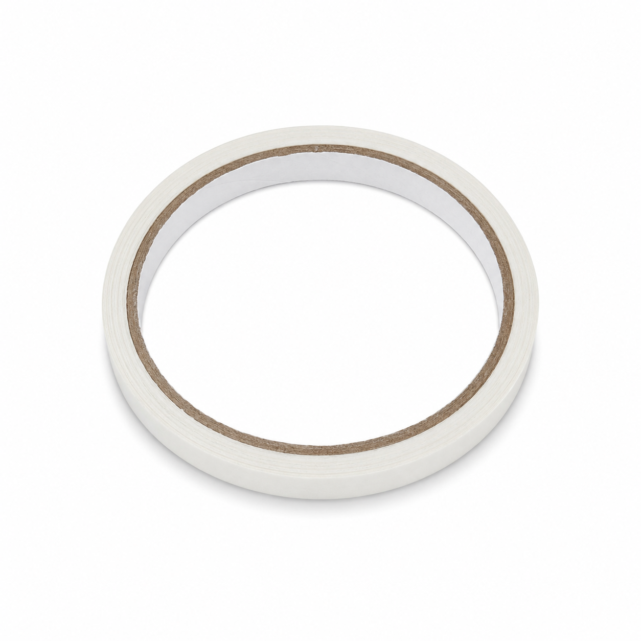 Cinta adhesiva delgada color blanco para manualidades y decoración.