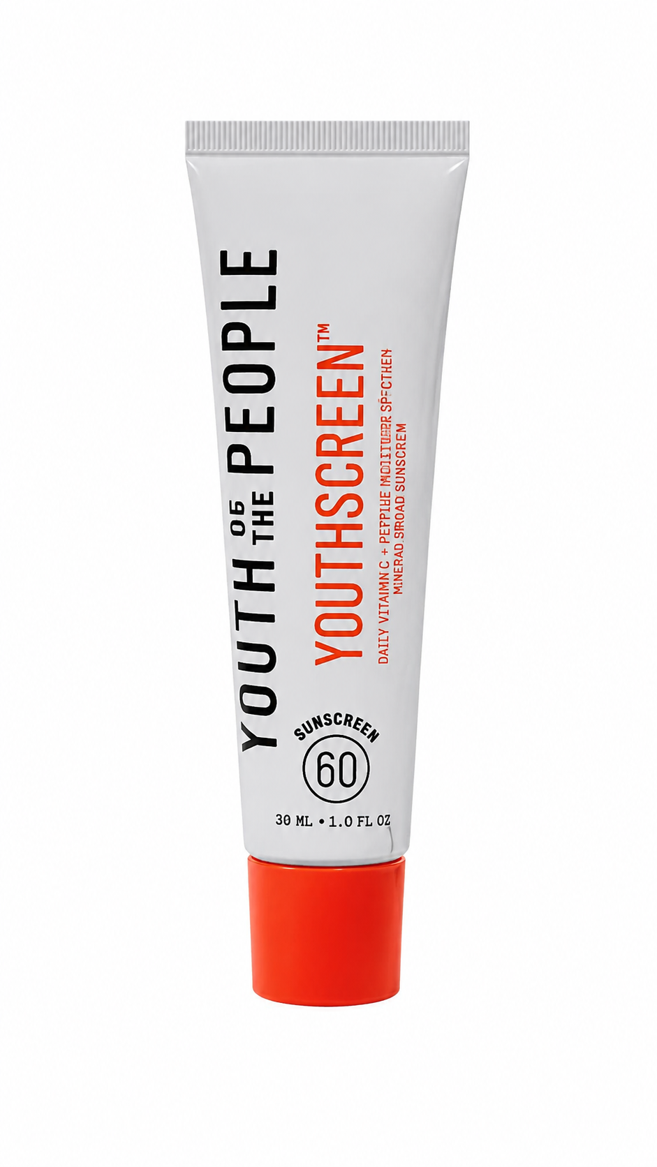 Protector Solar Facial Diario SPF 60 con Vitamina C y Péptidos Hidratantes, 30 ml.