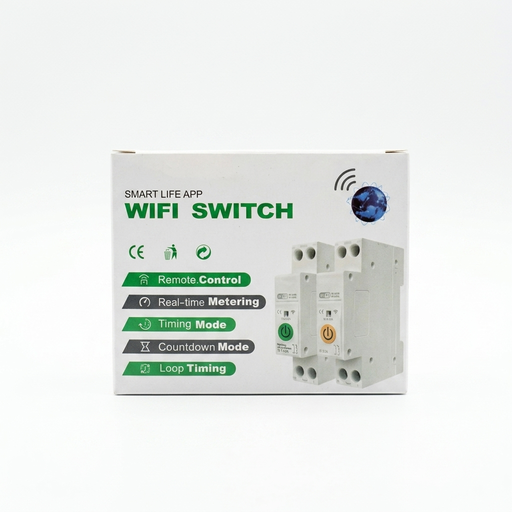 Disyuntor inteligente para riel DIN compatible con WiFi